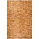 Laredo Mosaic Faux Hide Brown Geometric 3 x 5 Non-Skid Area Rug