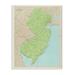 Stupell Industries Map Of New Jersey Classical State Border Wall Plaque 10 x 15 Design by Daphne Polselli