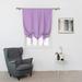 CUH Thermal Insulated Blackout Curtain - Bathroom Roman Curtain Purple Tie Up Shade for Small Window Girls Room Window Valance Balloon Blind Rod Pocket 1-Panel (54 x 54 Inches Long)