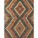 Ahgly Company Indoor Rectangle Abstract Orange Brown Abstract Area Rugs 4 x 6