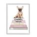 Stupell Industries Watercolor High Fashion Bookstack French Bulldog Graphic Art Framed Art Print Wall Art 24x30 By Amanda Greenwood