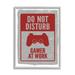 Stupell Industries Do Not Disturb Gamer Red Vintage Style Sign 11 x 14 Design by Lux + Me Designs