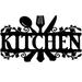 Metal Kitchen Sign Wall Decor 35x22CM Rustic Style Kitchen Wall Sign Black Kitchen Wall Sign Country Farmhouse Your Home Decoration for Dining Room Kitchen Decor