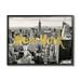 Stupell Industries Urban New York City Skyline Glam Detail Typography Framed Wall Art 30 x 24 Design by Amy Brinkman