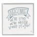 Stupell Industries Welcome Loud Messy Fun Doodle Ribbon Sign 12 x 12 Design by Erin Barrett