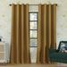 Sun Zero Oslo Theater Grade Extreme 100% Blackout Grommet Curtain Panel 52 x63 Gold (Single Curtain Rod Not Included)