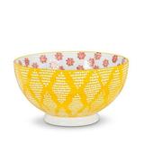 Abbott Collection AB-27-RAMEN-488 6 in. Yellowith Red Deep Bowl Yellow & Red