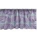 Ambesonne Abstract Valance Pack of 2 Triangular in Neon Colors 54 X18 Lavender Pale Sky Blue