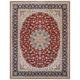 Pasargad 027397 10 ft. 2 in. x 13 ft. 3 in. Persian Isfahan Hand-Knotted Silk & Wool Rug