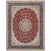 Pasargad 027397 10 ft. 2 in. x 13 ft. 3 in. Persian Isfahan Hand-Knotted Silk & Wool Rug