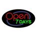 Open 7 Days-LED Dots Sign Made in USA