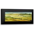 Krahmer Frank 14x7 Black Modern Framed Museum Art Print Titled - Tuscany landscape Val dOrcia Italy