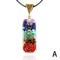 7Chakra Reiki Healing Natural Stone Pendant Necklace Jewellery Gift Unisex M6C8