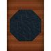 Dalyn Dover Area Rug DV10 Dv10 Navy Swirls Waves 8 x 8 Octagon