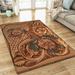 Rectangle Area Rug For Living Room Bedroom Turtles Rug LHA1823R - 4x6 ft.