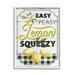 Stupell Industries Vintage Rustic Easy Peasy Lemon Squeezy Quote Graphic Art Framed Art Print Wall Art 16x20 By Jennifer Pugh