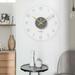 Transparent Wall Clock 30CM Round Tempered Glass Clock Ultra-Thin Quartz Silent Round Tempered Glass Clock Ultra Thin Digital Clock Wall Clock Clear Wall-mounted Clock Creative Modern