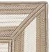 5 x 8 Tan Brown and Beige All Purpose Geometric Handcrafted Rectangular Outdoor Area Throw Rug