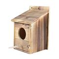 Bluebird House Solid Wood Birdhouse Weatherproof Bird House Designed Cleaning Latch Fledgling Grooves