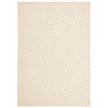 Chaudhary Living 4 x 5.5 Off White Abstract Rectangular Outdoor Area Throw Rug