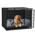 NEH Dog Crate Cover Waterproof Crate Cover Outdoor Indoor X-Large Dog Crate Cover Universal Fit Wire Crate Cover Breathable Privacy Kennel Cover - Fits Pet Crates 48 L x30 W x 33 H