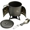 TOAKS Ultralight Titanium Cook System w/ Solid Alcohol Stove Grey