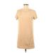 Forever 21 Casual Dress - Shift: Tan Solid Dresses - Women's Size Medium