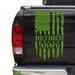 Retired Army Vietnam Veteran Distressed American USA US Flag Truck Tailgate Vinyl Decal Compatible with most Pickup Trucks U.S. Sticker USMC USAF US Navy Decal (11 x 20 Lime-Tree Green)