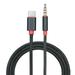 Type-C Male to 3.5mm TRRS Male Audio Cable 3.12ft USB-C to 3.5mm Headset CarHome Stereo Adapter Cord 3.12ft Black