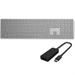 Microsoft Surface Keyboard Gray + Surface USB-C to HDMI Adapter Black - Bluetooth Connectivity for Keyboard - Adapter is HDMI 2.0 Compatible - 4K-ready active format adapter - 2.40 GHz Operating Frequ