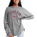 Women's Gameday Couture Gray Texas A&M Aggies Faded Wash Pullover Sweatshirt