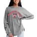 Women's Gameday Couture Gray Valdosta State Blazers Faded Wash Pullover Sweatshirt