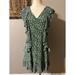 Michael Kors Dresses | Michael Kors Dress Blue Green L Large Fluttery Floral Print | Color: Blue/Green | Size: L