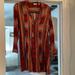 Anthropologie Dresses | Anthro 11.1 Tylho S Orange Sao Pablo Shirt Dress | Color: Blue/Orange | Size: S