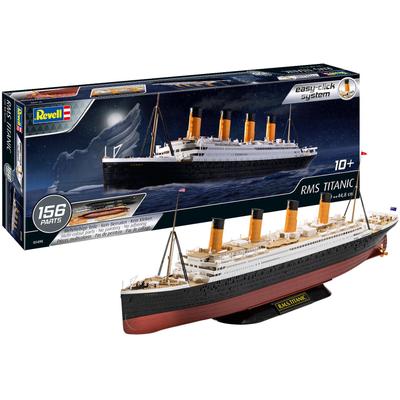 Modellbausatz REVELL "easy-click RMS TITANIC", rot (rot, schwarz, weiß), Modellbausätze, KinderL:45cm, Kunststoff, Made in Europe, L:45cm