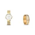 Bering Unisex Analog Quarz Max René Collection Armbanduhr+ Austauschbar Ringkombination Twist- & Change System, Kasai