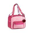 EDEA Fuxia Color Ice Skate Cube Bag - Soft and Embossed Hard Polyester Combination - Multiple Pockets - Riveted Base - Adjustable Handles