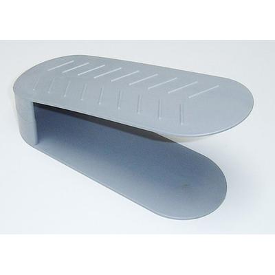 Schuhregal RUCO "(Schuhstapler)" Regale Gr. B/H/T: 10 cm x 12,5 cm x 25,5 cm, silberfarben Schuhregale