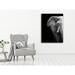Artful Printers Black & White Elephant Acrylic Portrait Metal in Black/Gray/White | 30 H x 40 W x 1 D in | Wayfair AC-30403175