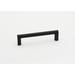 Alno Inc Alta Moda 4" Center to Center Bar Pull Metal in Black | 4.47 H x 0.39 W x 1.14 D in | Wayfair A2804-4-MB