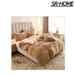 SR-HOME 1PC Solid Duvet Cover Faux Fur Plush Shaggy Quilt Cover Velvet Bedspread Zipper Closure in Brown | Wayfair SR-HOME30a36dc