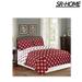 SR-HOME 2-Piece Reversible Duvet Cover Set - Soft Thread Count Egyptian Quality Bloomingdale Pattern Microfiber in Red | Wayfair SR-HOME8bc517c