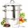 Cook N Home Canning Juice Steamer Extractor Multi-Pot Stainless Steel in Gray | 14.5 H x 12 W in | Wayfair NC-00256