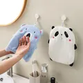 Essuie-mains en forme d'animaux de dessin animé pour enfants torchon absorbant pour la maison