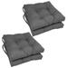 Latitude Run® Tangerine Dream Outdoor Seat Cushion Polyester/Cotton Blend in Gray | 3.5 H x 16 W x 16 D in | Wayfair