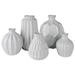 Wade Logan® Annaleigha Vases - Set Of 5 Ceramic in White | 6 H x 4.75 W x 4.75 D in | Wayfair 8CB3A79B02084AC4850A86E5AD3EEDC4