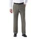 Haggar Men's ECLO Stria Expandable Waist Plain Front Dress Pant, Heather Grey, 40x30