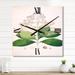 Designart 'Vintage London Plants III' Farmhouse wall clock