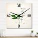 Designart 'Vintage Botanicals XV' Farmhouse Large Wall Clock