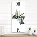 Designart 'Winter Minimalistic Dark Blue Mountain Landscape I' Modern Large Wall Clock